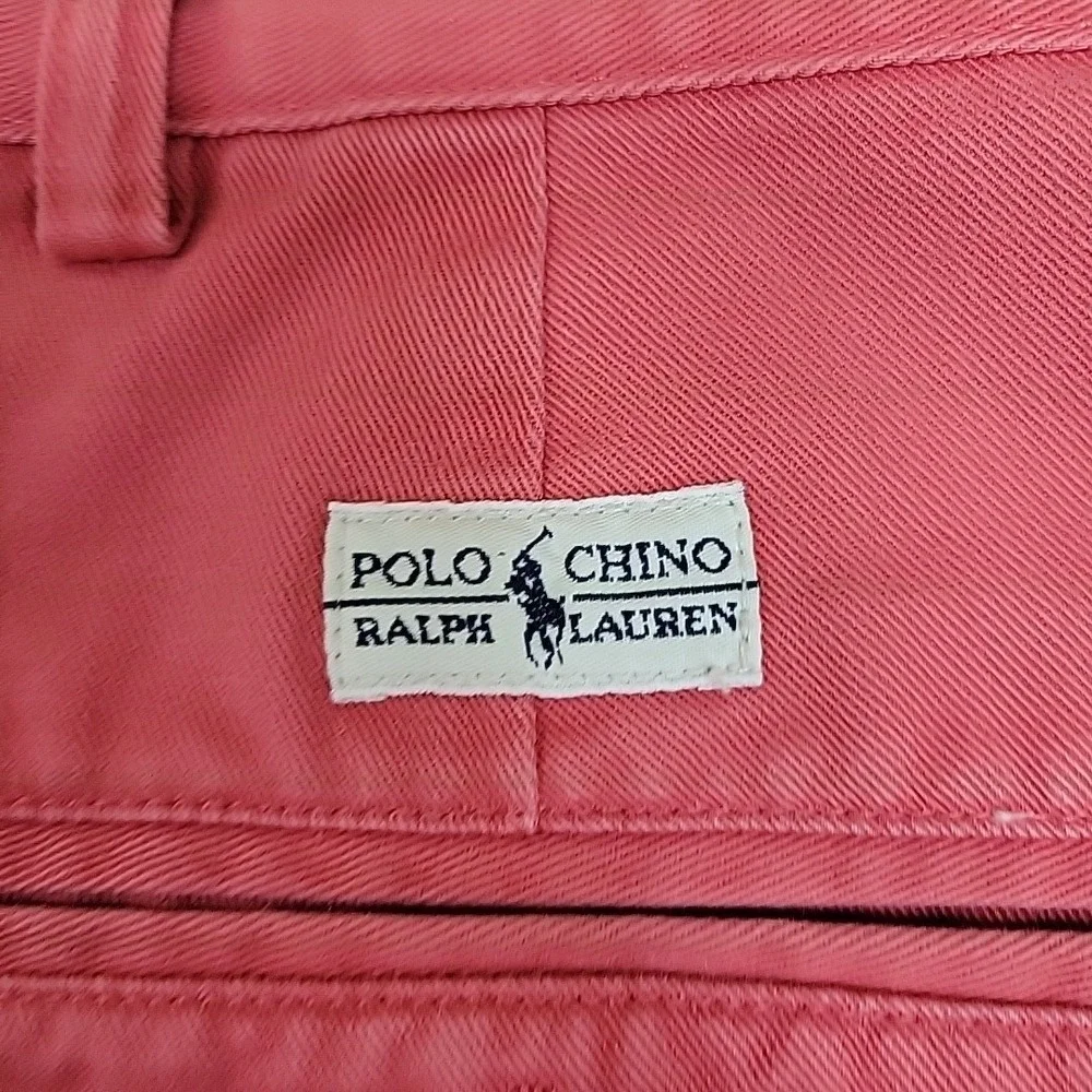 Polo‎ Ralph Lauren Tyler Shorts Mens 35 Pink Pleated Classic Chino